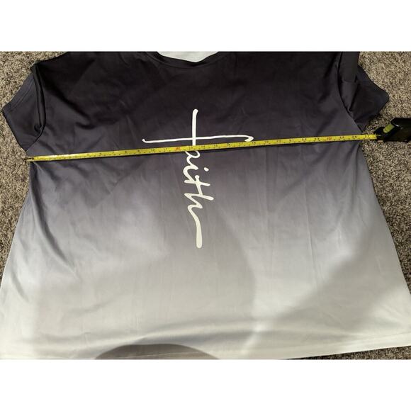 Chicme Faith Blouse Blue And White Size 3x New - Picture 5 of 6